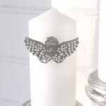 Ljussmycke ängel med strass. Besök blickfång.se