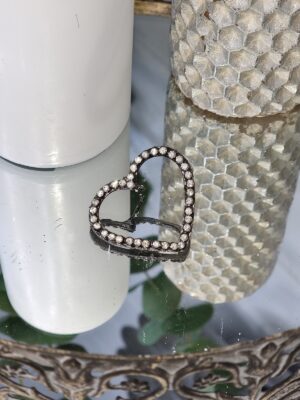 Ljussmycke hjärta med strass. Besök blickfång.se