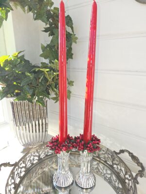 Röda lackljus par. Besök blickfång.se