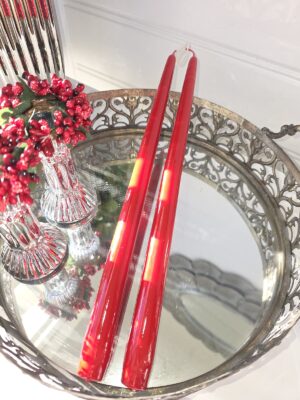 Röda lackljus par. Besök Blickfång.se