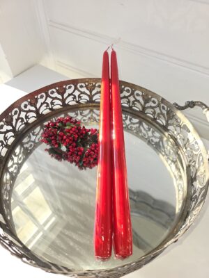 Röda lackljus par. Besök blickfång.se