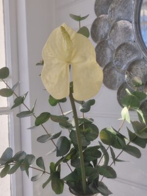 Rosenkalla Anthurium konstgjord. besök blickfång.se