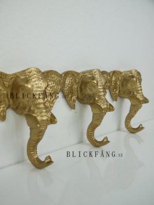 Elefant hängare i mässing. Besök Blickfång.se