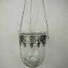 Hangampel i glas och silver i fransk lantlig stil