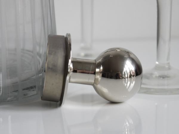 karaff glas med silver