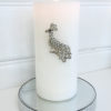 Ljussmycke påfågel med strass. Besök blickfång.se