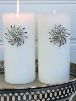 Ljussmycke snurra med strass. Besök blickfång.se