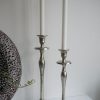 Ljusstake silver stilren design