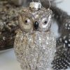 Uggla julpynt med glitter. Besök blickfång.se