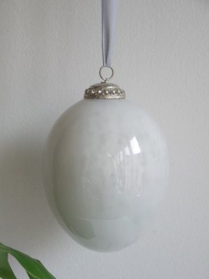 Marmorerat påskägg med strass