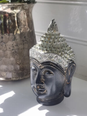 Buddha huvud prydnadssak. Besök Blickfång.se