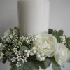 ljusmanschett-vita-blommor