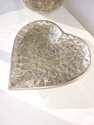 Fat hjärta ruff silver metall. Besök blickfång.se