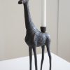Ljusstake-giraff-i-metall