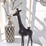 Ljusstake giraff i metall. Besök blickfång.se