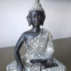 Prydnadsfigur-brun-buddha-med-silver-1