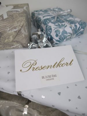 Presentkort på heminredning online. Besök blickfång.se