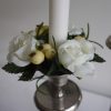 Ljusmanschett med blommor och bär. Besök Blickfång.se