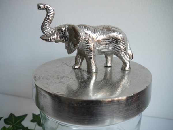 Glasburk lock-i-silver-med-elefant-1