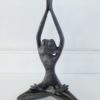 Yoga groda figur i gjutjärn. Besök blickfång.se