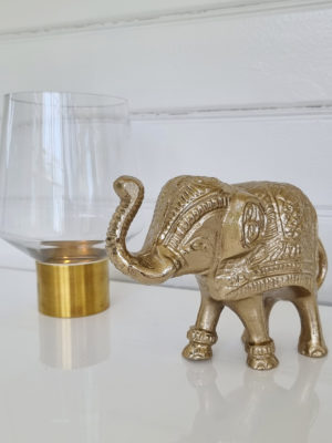 Dekoration elefant i metall. Besök Blickfång.se