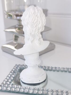 Roman Greek vit liten staty. Besök blickfång.se