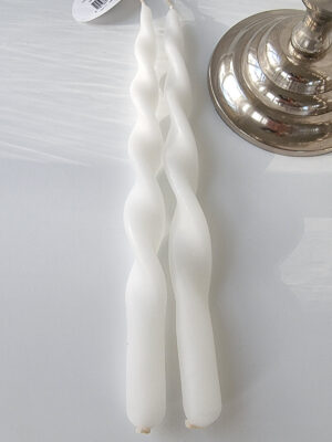 Vitt skruvat ljus. Besök blickfång.se