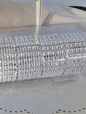 Servettringar i silver med strass. Besök Blickfång.se