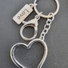 Nyckelring silver med hjärtan. Besök blickfång.se