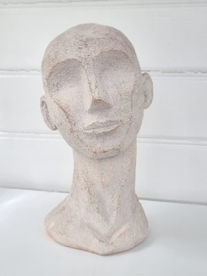 Ansikte skulptur prydnad. Besök Blickfång.se
