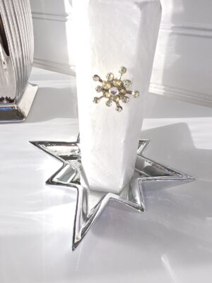 Litet fat stjärna i silver. Besök Blickfång.se