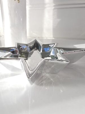 Litet fat stjärna i silver. Besök blickfång.se