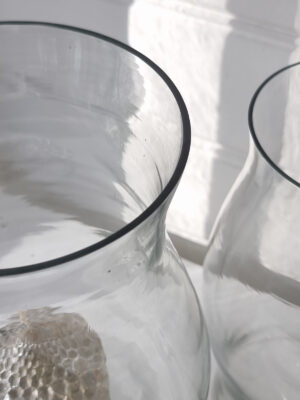 Cylinder i glas utan botten stormglas. Besök blickfång.se