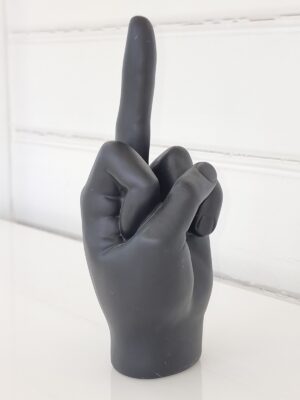 Svart hand figur för dekoration. Besök blickfång.se
