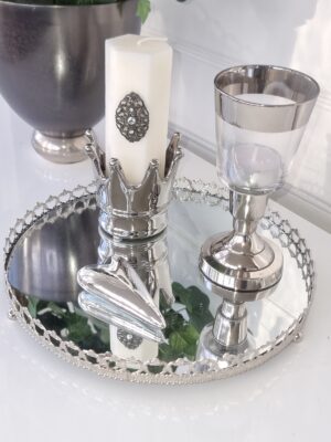 Litet hjärta dekoration i silver. Besök blickfång.se