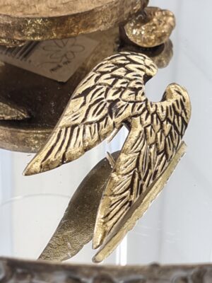 Änglavingar i guld ljussmycke pin. Besök Blickfång.se