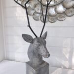 Hjort huvud med horn för dekoration. Besök blickfång.se