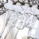 Ljusstake vit på spjut till advent - Besök blickfång.se