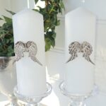 Ljusdekoration ljussmycke vingar i silver. Besök blickfång.se