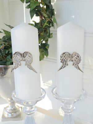 Ljusdekoration-ljussmycke-vingar-i-silver