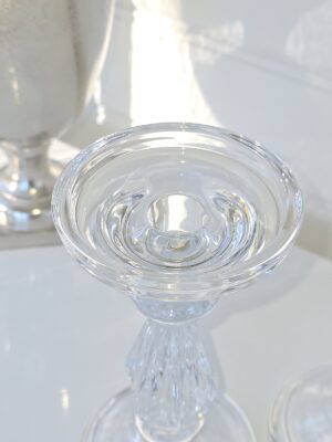 Ljusstake i glas par. Besök blickfång.se