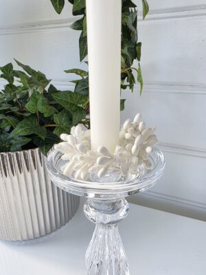 Vit ljusmanschett 4 styck. Besök Blickfång.se