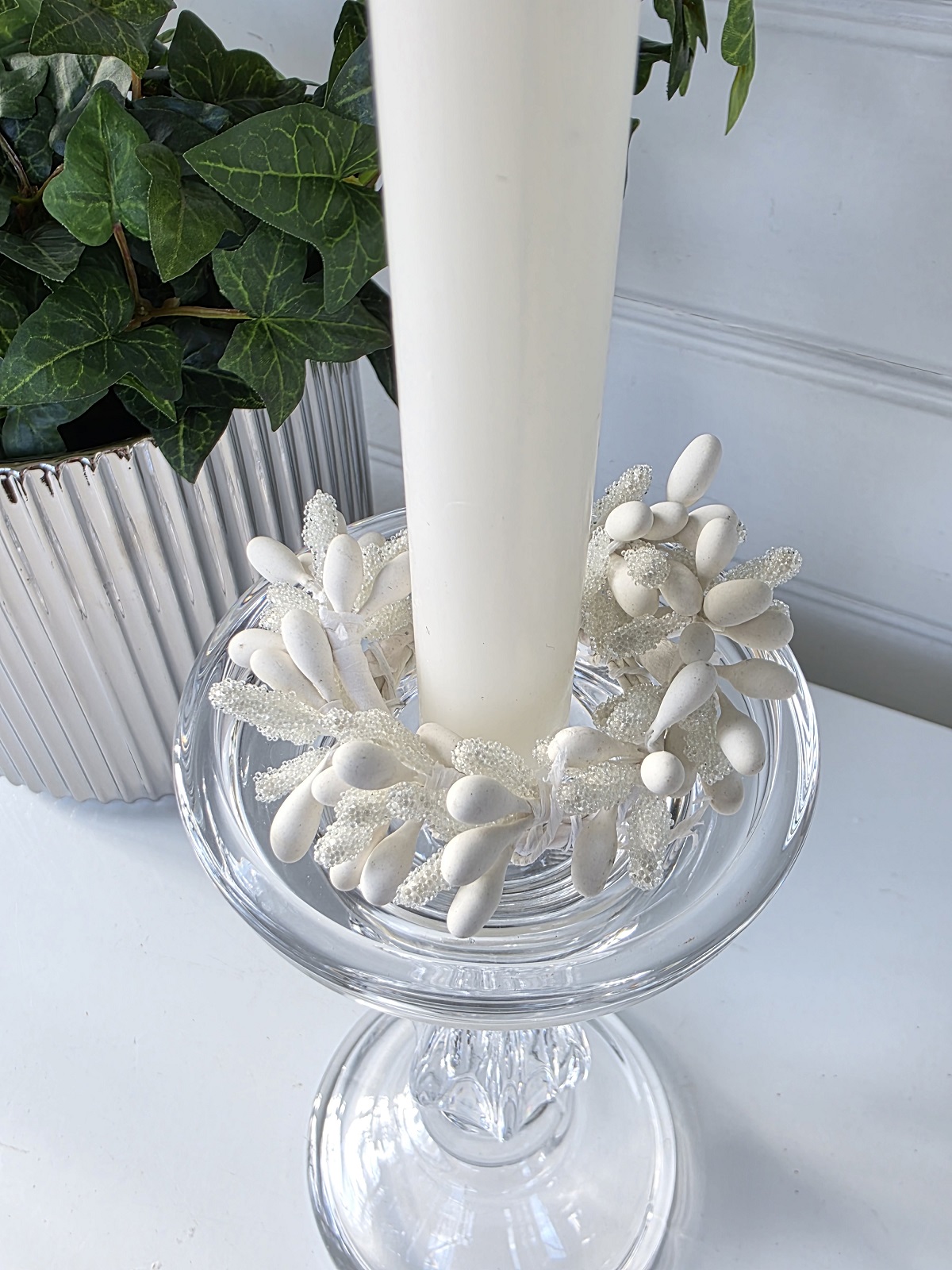 Vit-ljusmanschett-4-styck