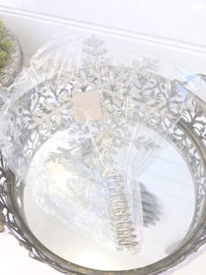 Topstjärna till julgranen i silver. Besök Blickfång.se