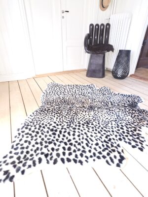 Leopard-matta-svart-vitt