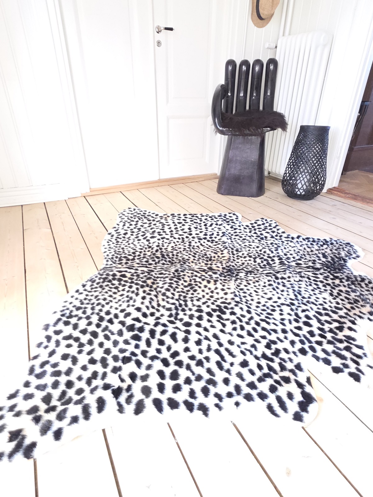 Leopard-matta-svart-vitt